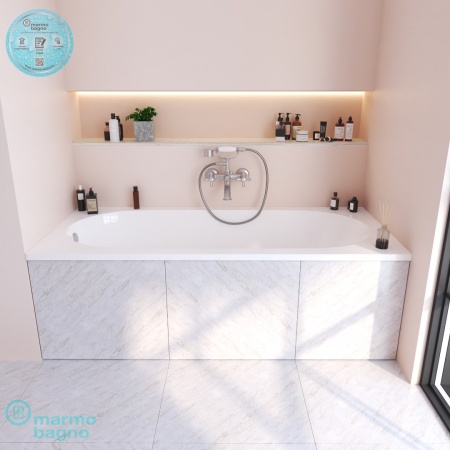 Ванна из литьевого мрамора Marmo Bagno Лучия 180х80 Ванна из литьевого мрамора Marmo Bagno Лучия 180х80