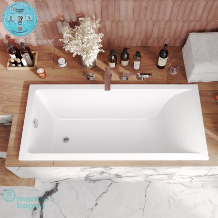 Ванна из литьевого мрамора Marmo Bagno Алесса NEW 180х80 Ванна из литьевого мрамора Marmo Bagno Алесса NEW 180х80