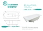 Ванна из литьевого мрамора Marmo Bagno Лучия 180х80 Ванна из литьевого мрамора Marmo Bagno Лучия 180х80