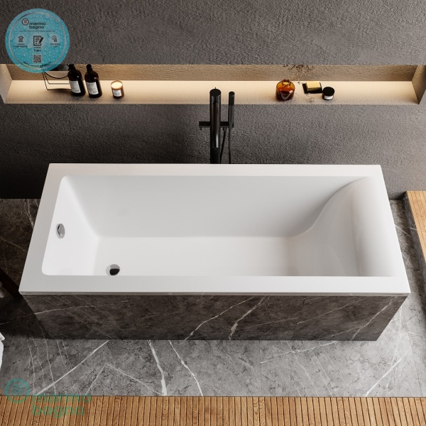 Ванна из литьевого мрамора Marmo Bagno Ницца 190х90 Ванна из литьевого мрамора Marmo Bagno Ницца 190х90