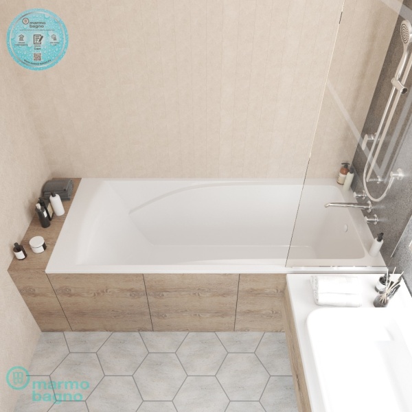 Ванна из литьевого мрамора Marmo Bagno София 170х75 Ванна из литьевого мрамора Marmo Bagno София 170х75