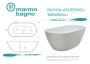 Ванна из литьевого мрамора Marmo Bagno Палермо 168х80 Ванна из литьевого мрамора Marmo Bagno Палермо 168х80