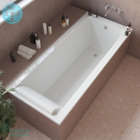 Ванна из литьевого мрамора Marmo Bagno Ницца 180х80 с подголовником Ванна из литьевого мрамора Marmo Bagno Ницца 180х80 с подголовником