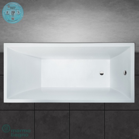 Ванна из литьевого мрамора Marmo Bagno Милано 170х75 Ванна из литьевого мрамора Marmo Bagno Милано 170х75